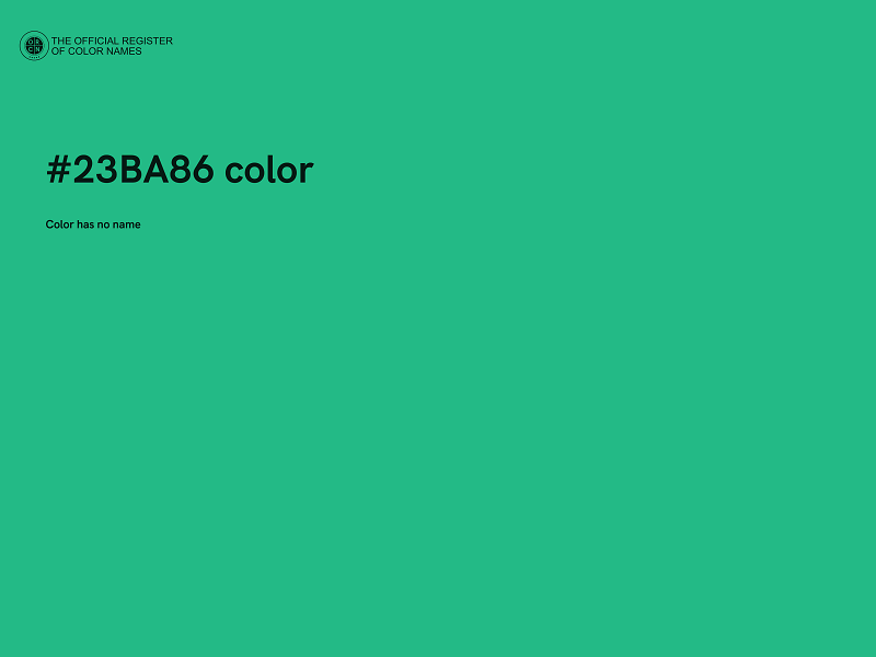 #23BA86 color image