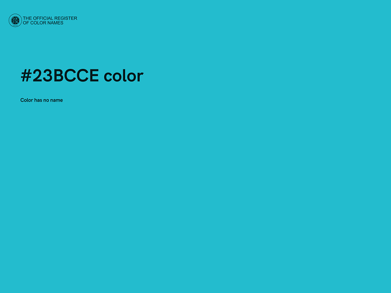 #23BCCE color image