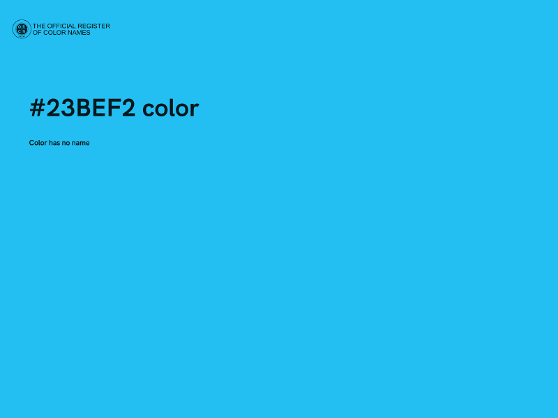 #23BEF2 color image