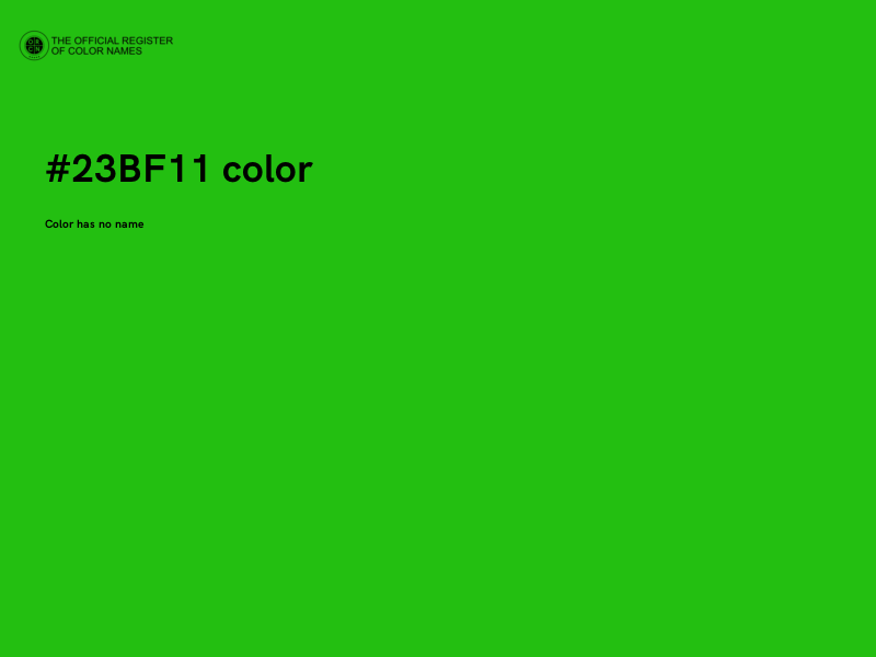 #23BF11 color image