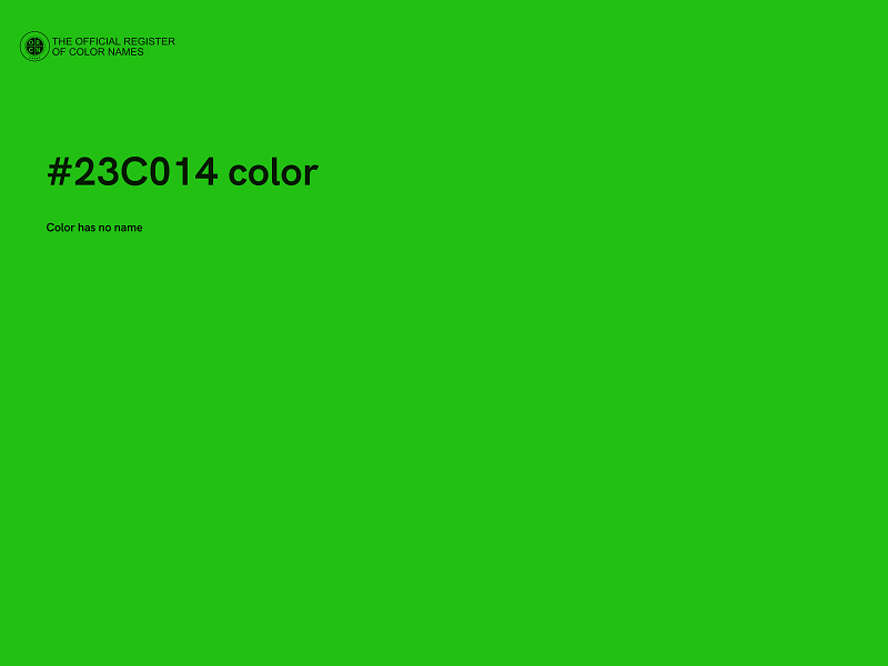 #23C014 color image