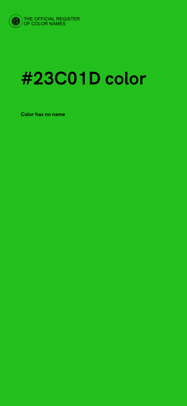 #23C01D color image