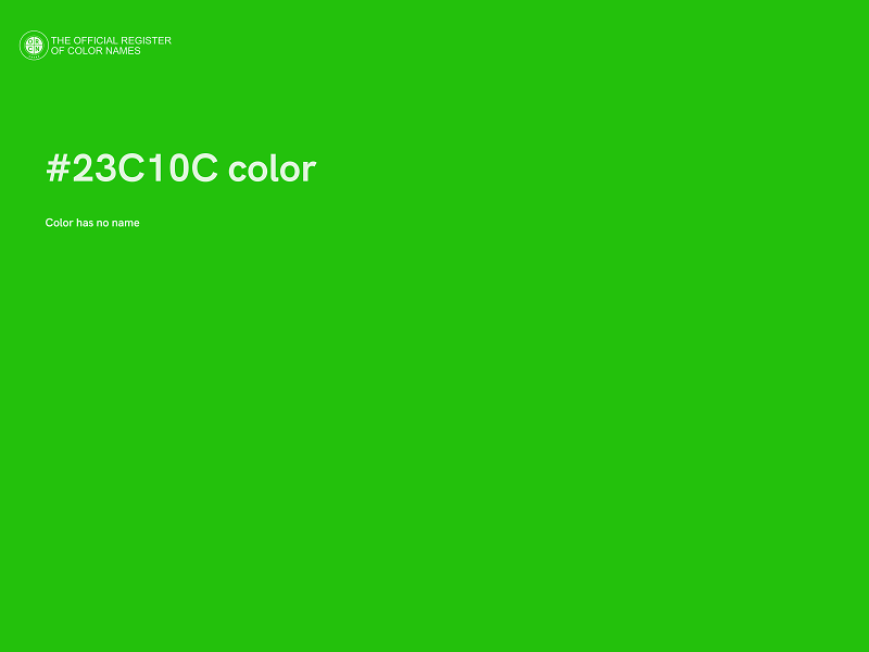 #23C10C color image