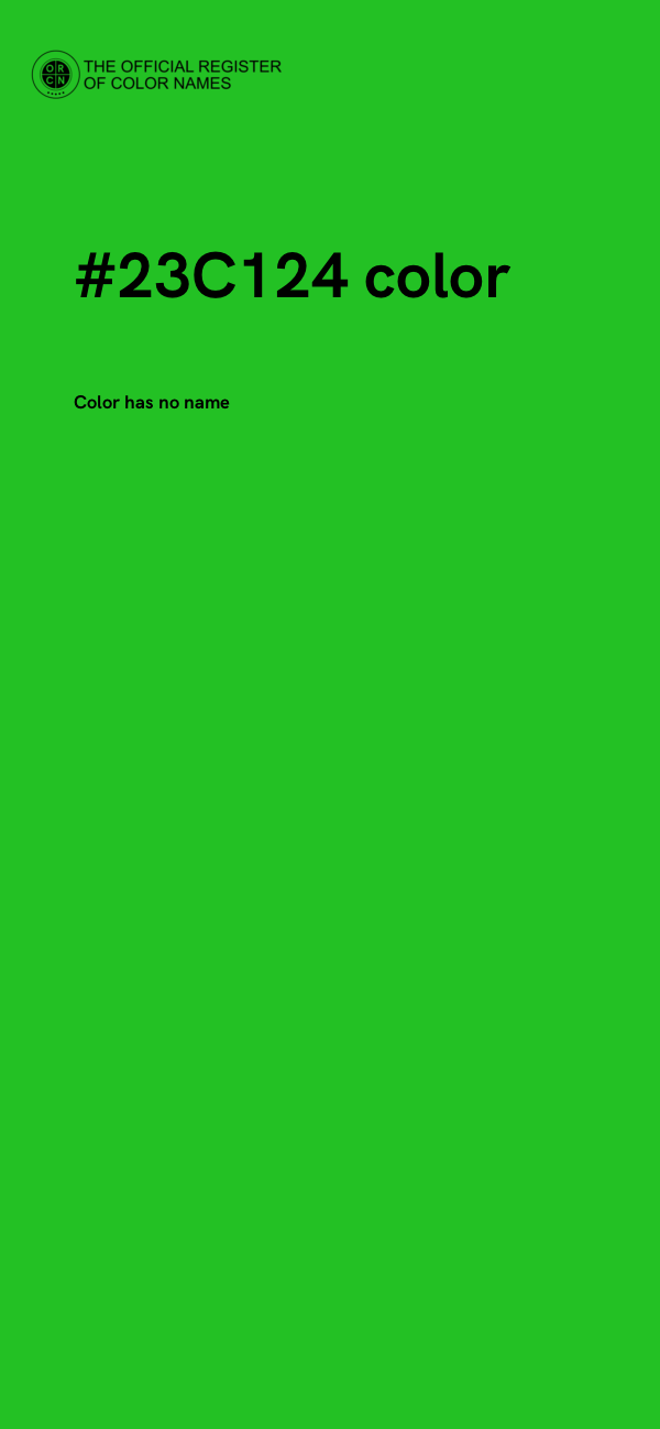 #23C124 color image