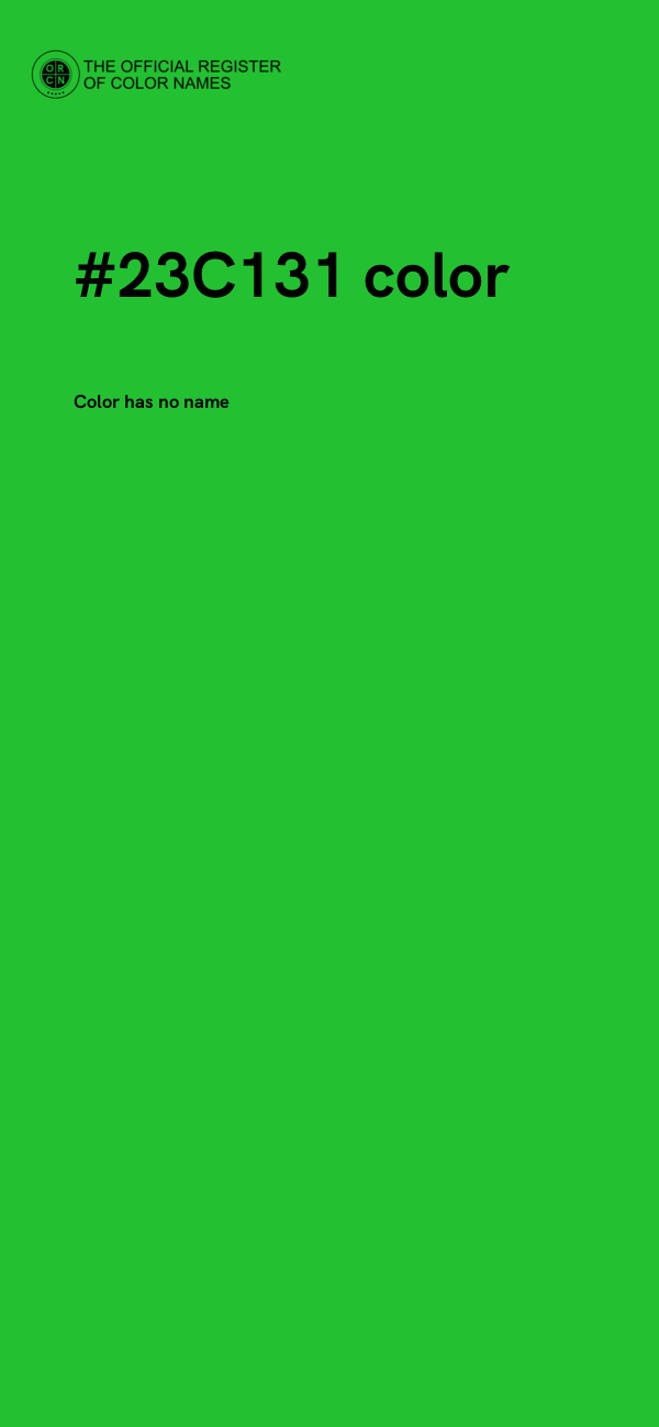 #23C131 color image
