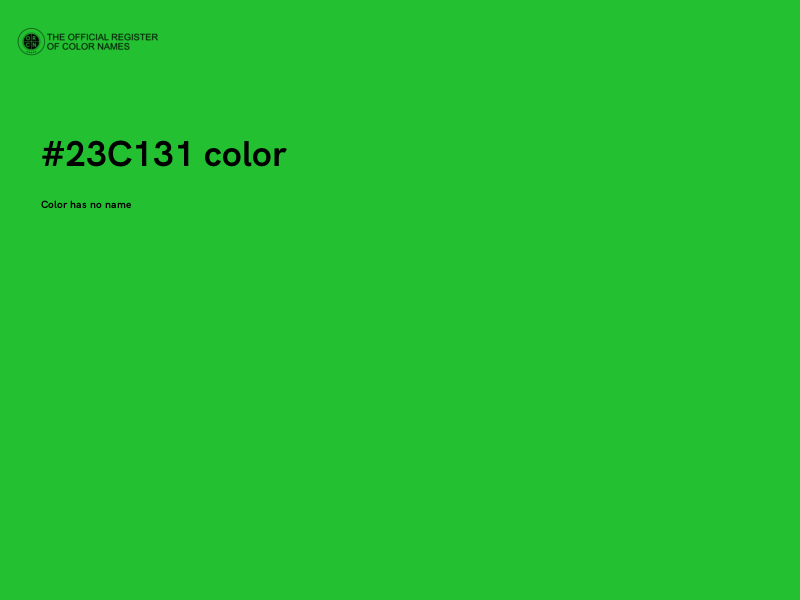 #23C131 color image