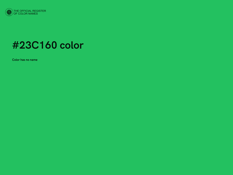 #23C160 color image