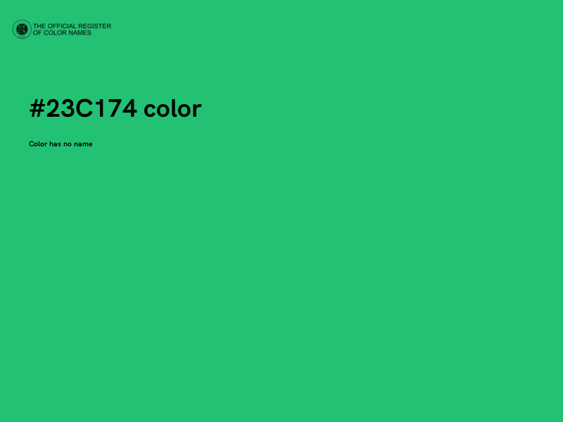 #23C174 color image