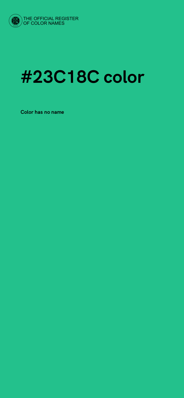 #23C18C color image