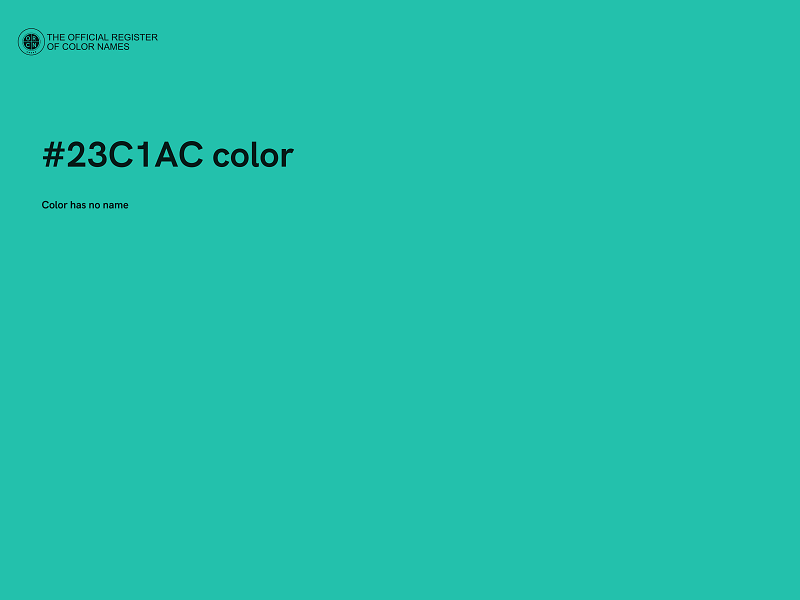 #23C1AC color image