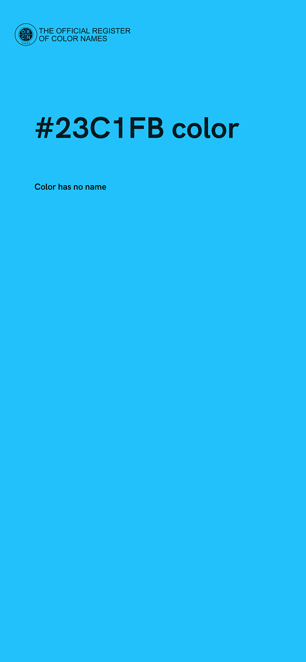 #23C1FB color image