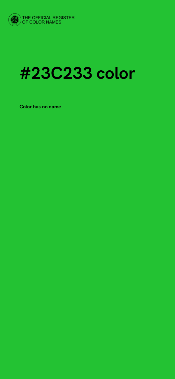 #23C233 color image