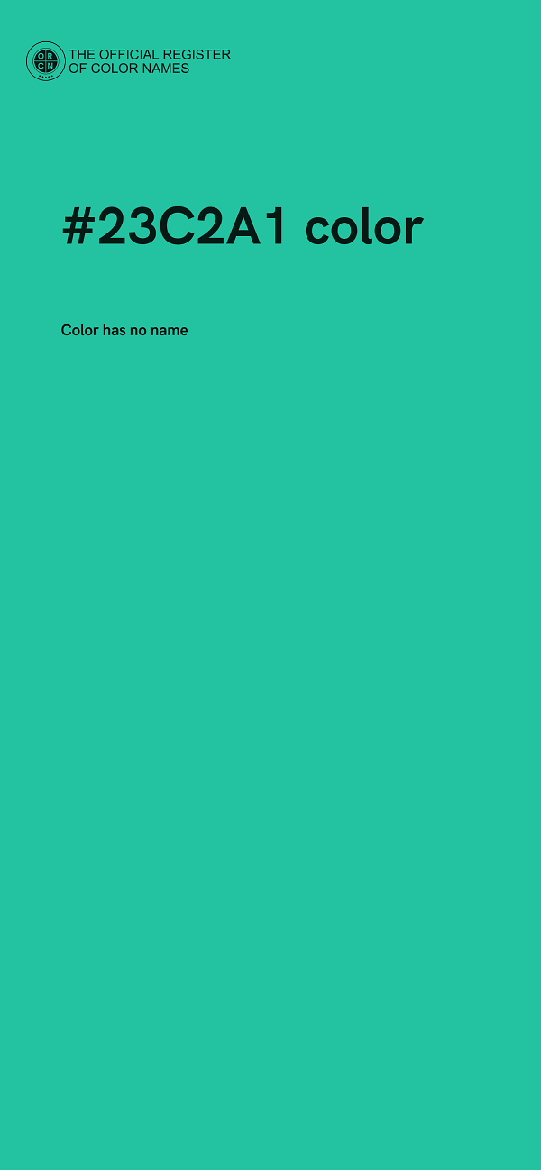 #23C2A1 color image