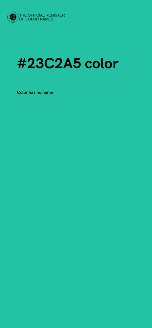 #23C2A5 color image