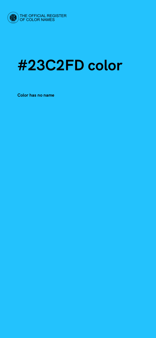 #23C2FD color image