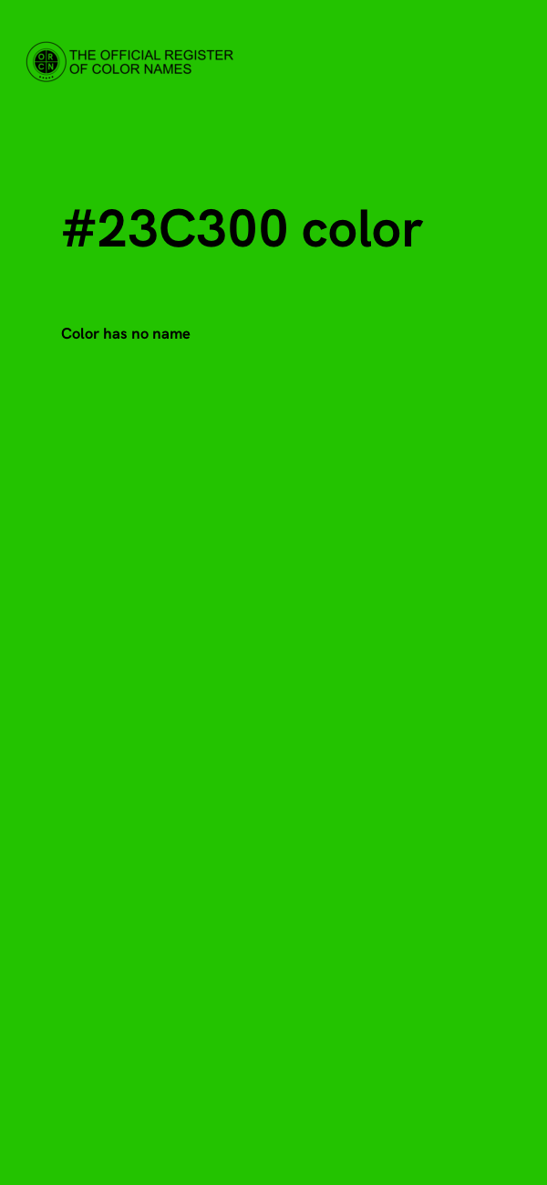 #23C300 color image