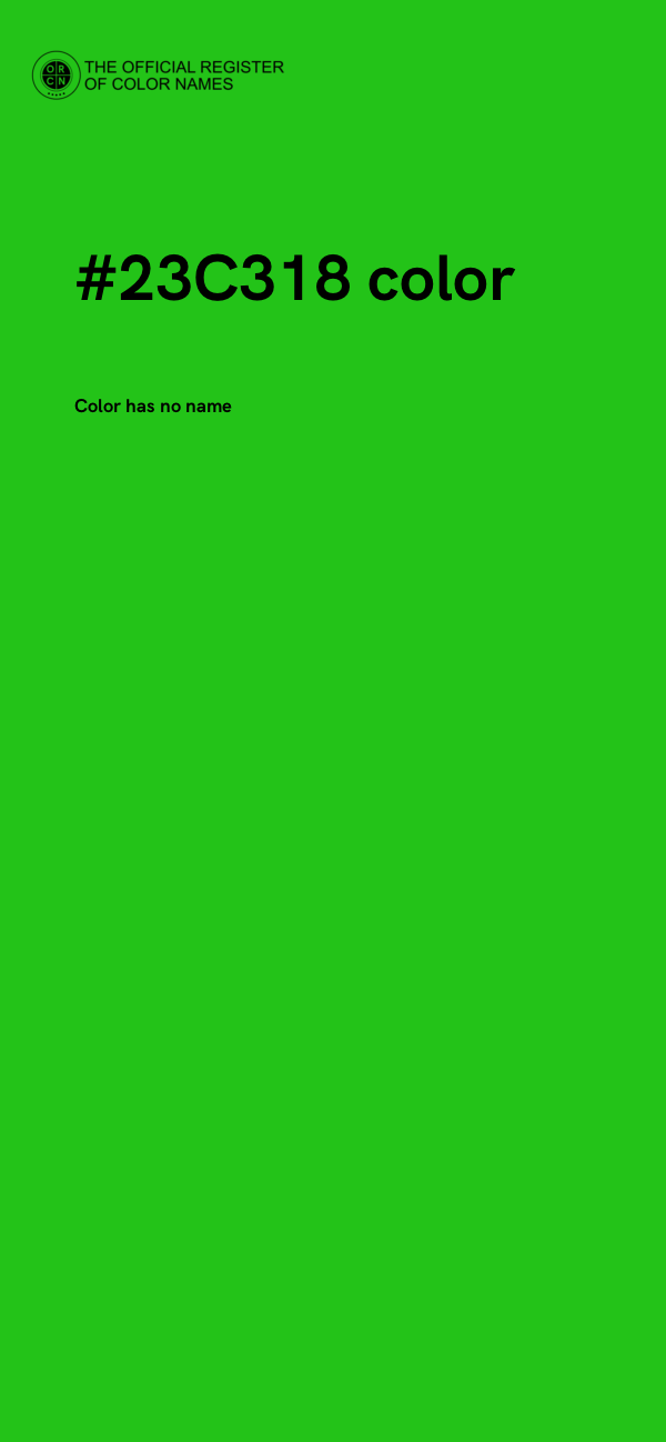 #23C318 color image