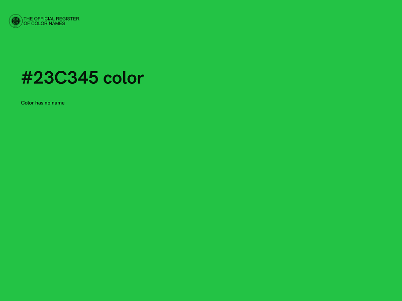 #23C345 color image