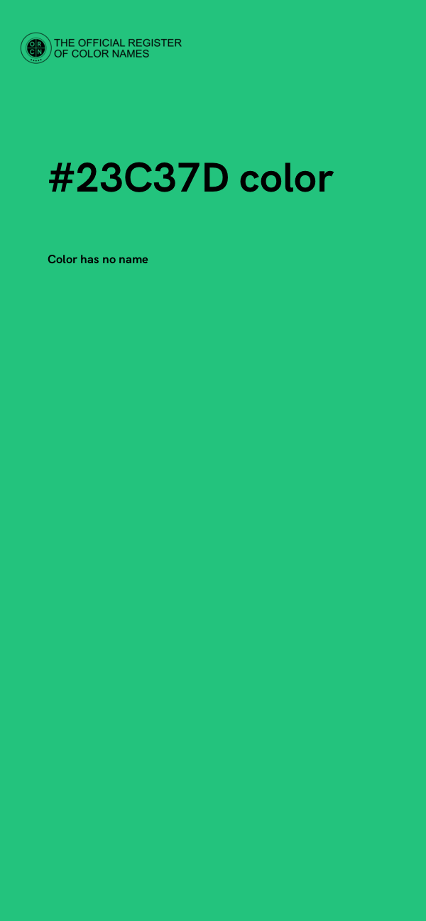 #23C37D color image