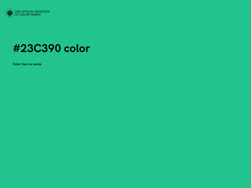 #23C390 color image