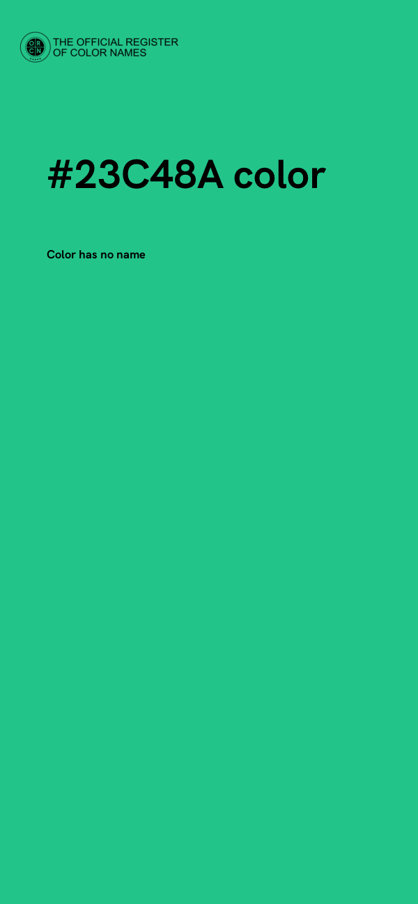 #23C48A color image
