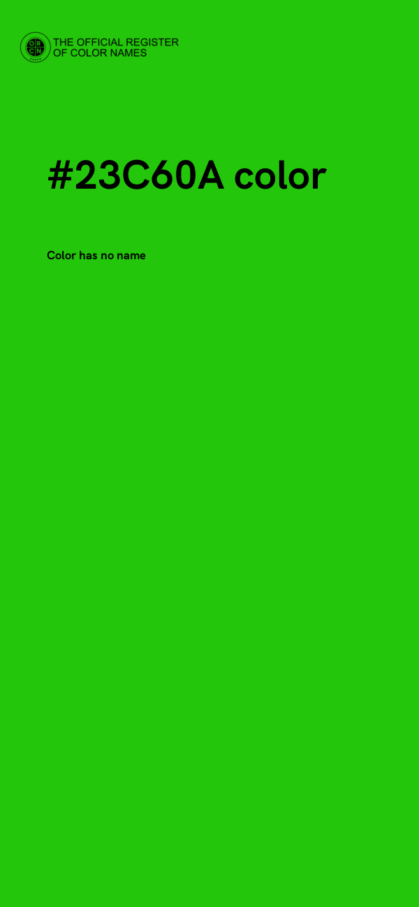 #23C60A color image