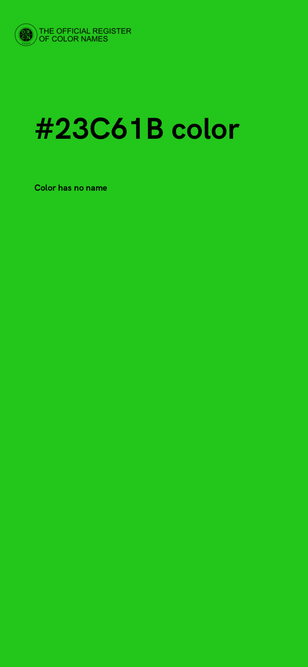 #23C61B color image