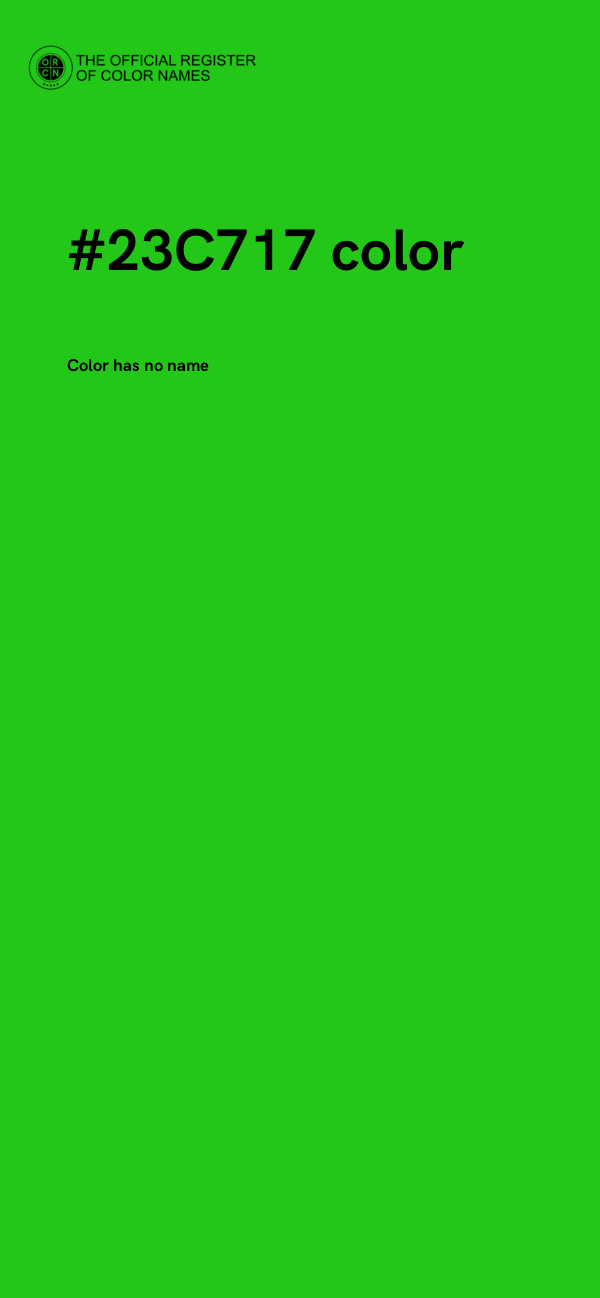 #23C717 color image