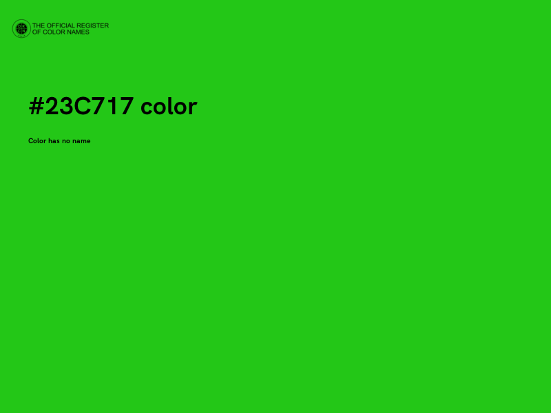 #23C717 color image