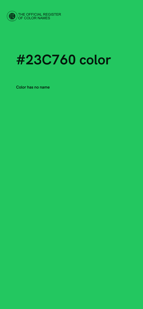 #23C760 color image