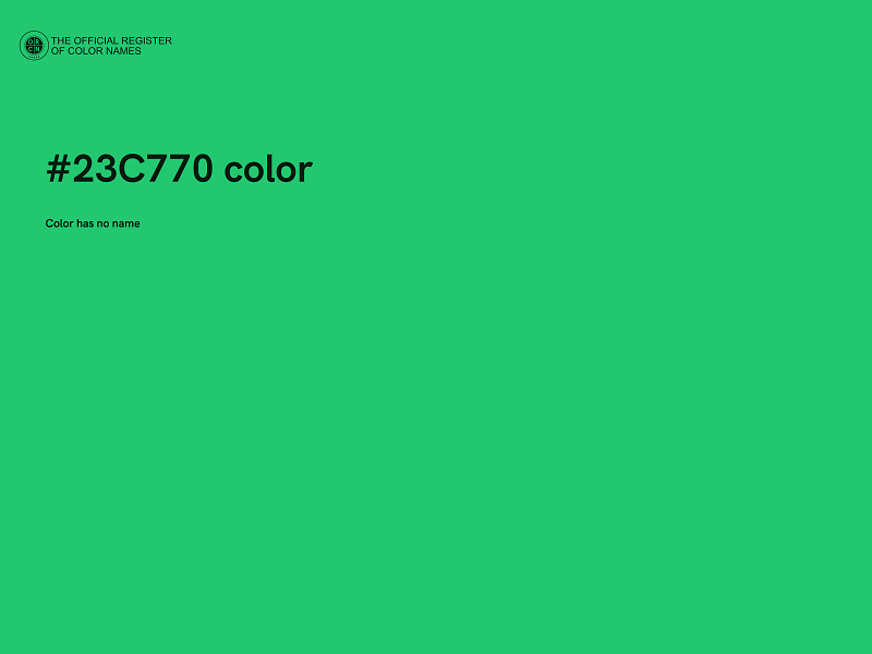 #23C770 color image