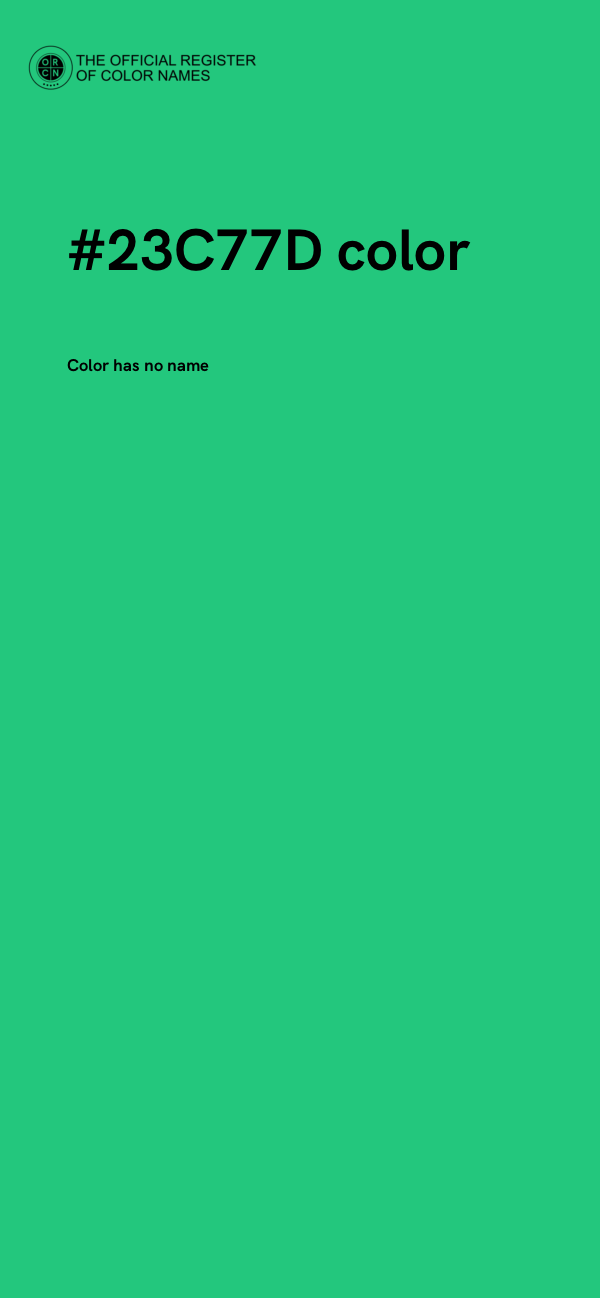 #23C77D color image
