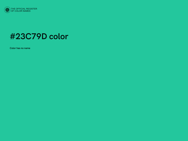 #23C79D color image