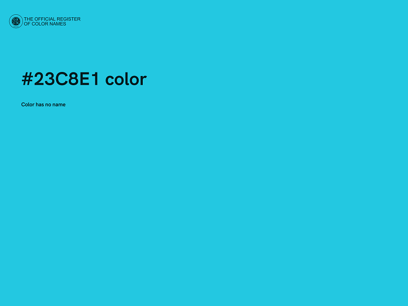 #23C8E1 color image