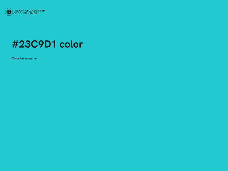 #23C9D1 color image