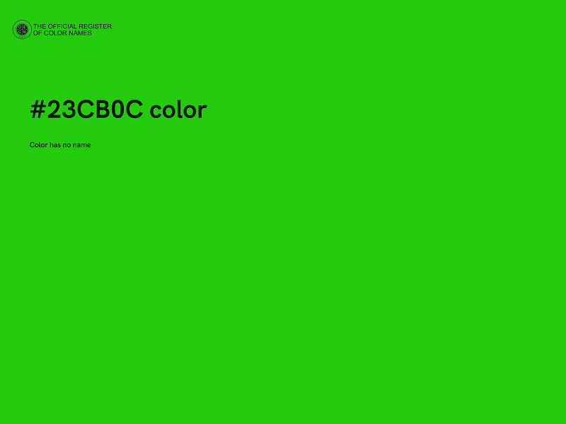 #23CB0C color image