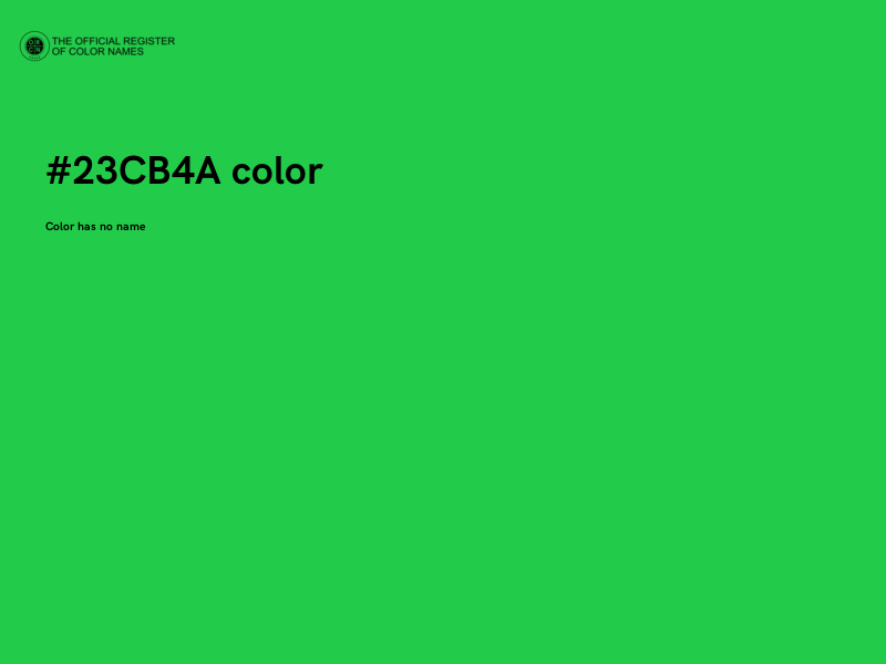 #23CB4A color image