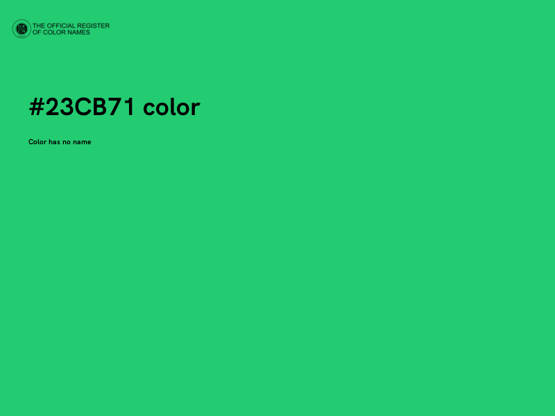 #23CB71 color image