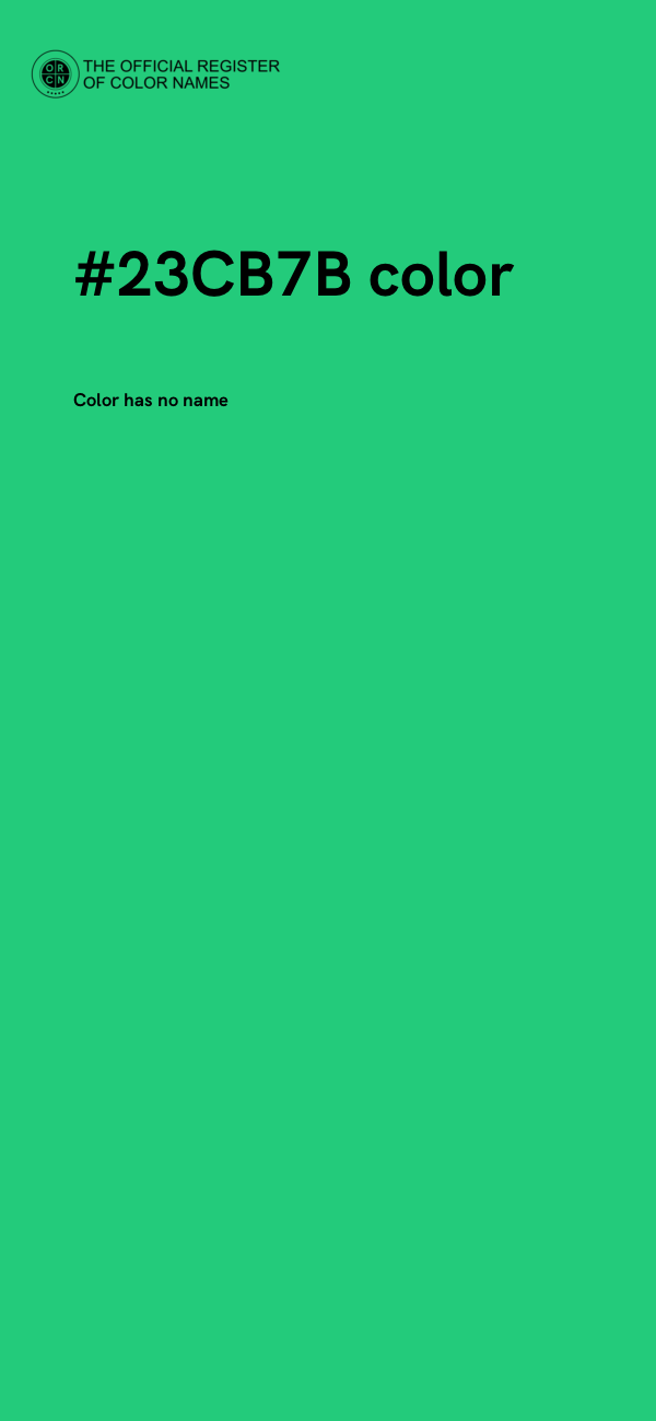 #23CB7B color image