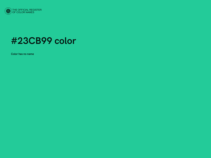 #23CB99 color image