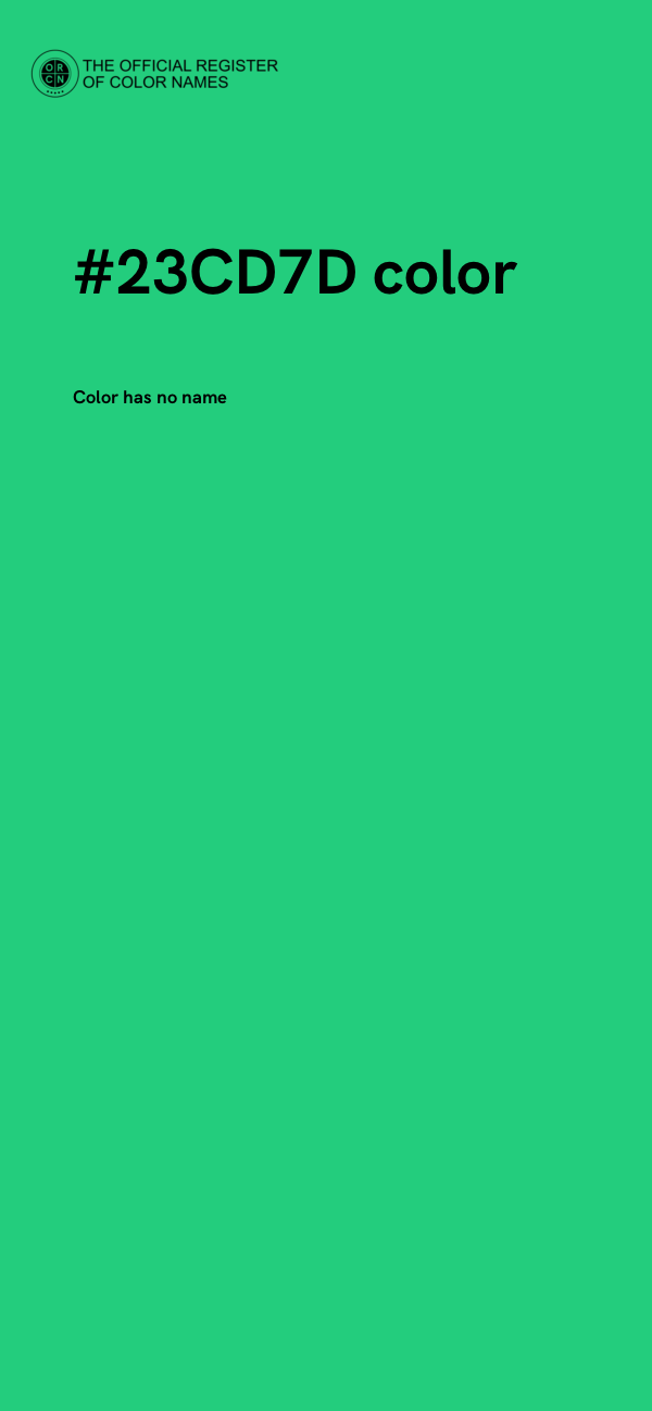 #23CD7D color image
