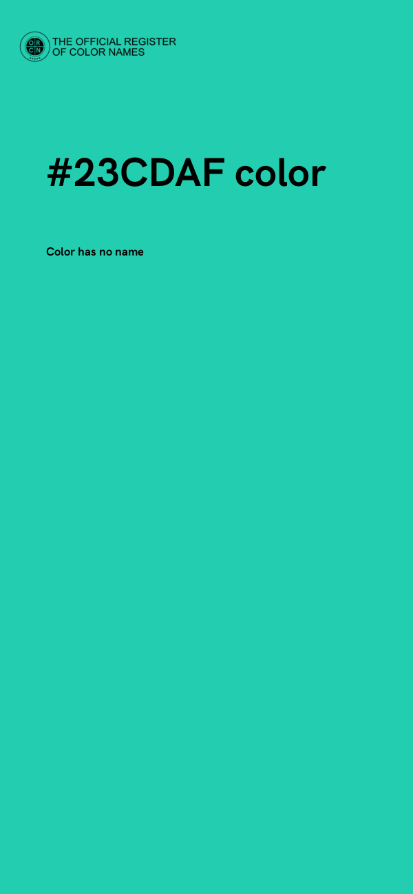 #23CDAF color image