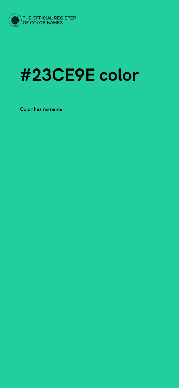 #23CE9E color image