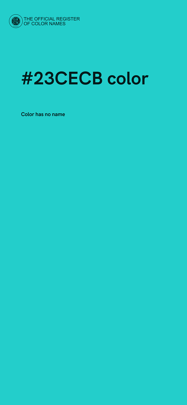 #23CECB color image