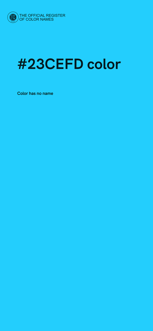 #23CEFD color image