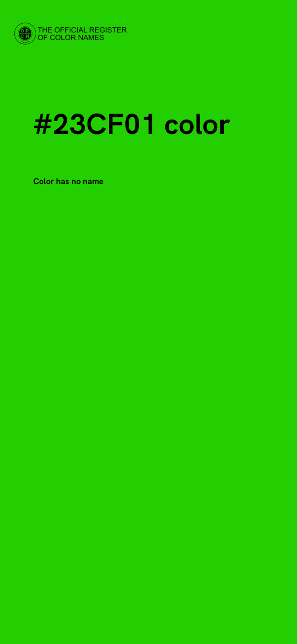 #23CF01 color image