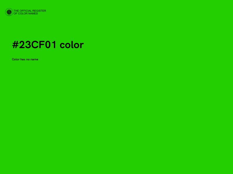 #23CF01 color image