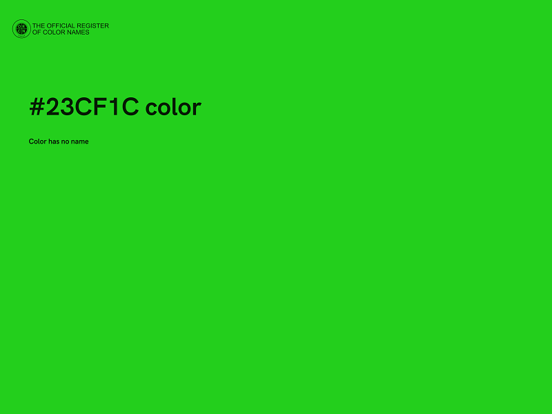 #23CF1C color image