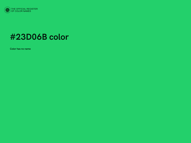 #23D06B color image