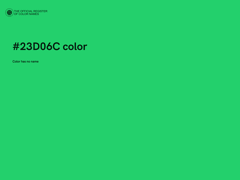 #23D06C color image